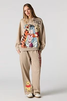 Chandail en molleton avec motif brodé Winnie the Pooh