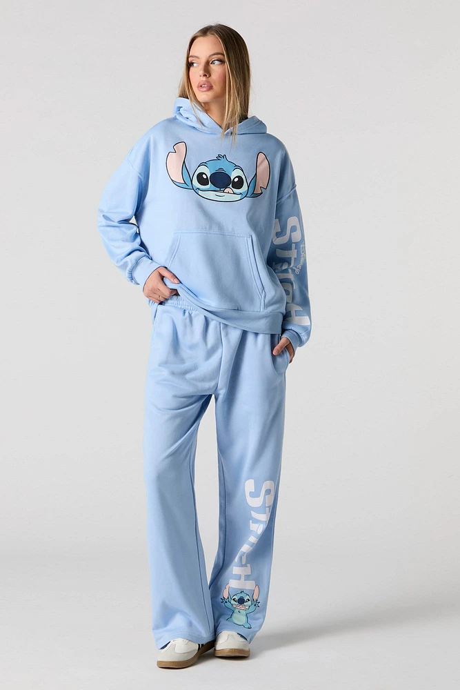 Stitch Graphic Fleece Hoodie