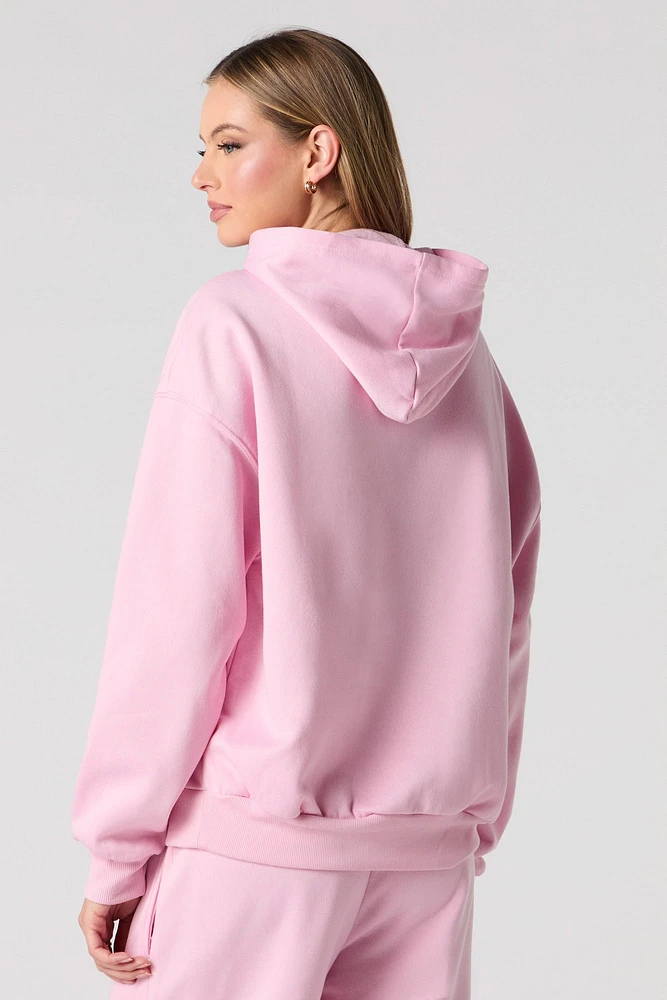 Stitch & Angel Graphic Fleece Hoodie