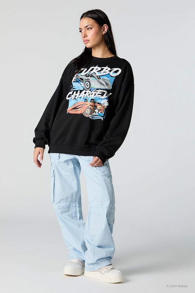 Hot Wheels™ Turbo Charged Graphic Fleece Sweatshirt