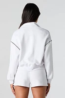 Blouson Active avec surpiqÃ»res contrastantes et fermeture Ã  glissiÃ¨re