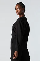 Active Cropped Crewneck Sweatshirt