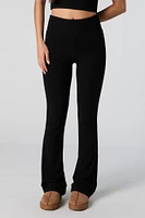 Active Ribbed Flare Pant