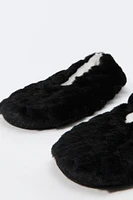 Faux-Fur Ballerina Slipper