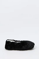 Faux-Fur Ballerina Slipper