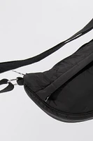 Nylon Half Moon Bag