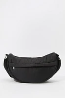 Nylon Half Moon Bag