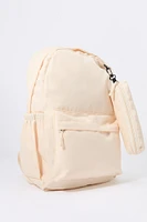 Nylon Backpack with Pencil Case