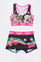 Bratz Bra and Short 2 Piece Pajama Set