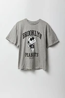 T-shirt coupe garçonne à imprimé Brooklyn Peanuts