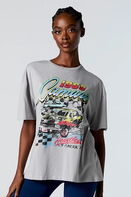 T-shirt de coupe garçonne à imprimé 1969 Camaro