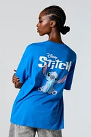 Stitch Stay Wild Graphic Boyfriend T-Shirt