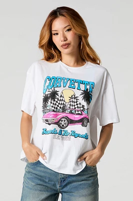 T-shirt à imprimé Corvette