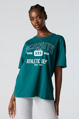 T-shirt de coupe garçonne à imprimé Peanuts Athletic Dept