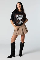 Boots and Hearts Graphic Boyfriend T-Shirt