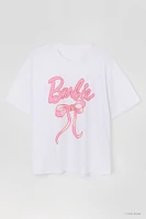 T-shirt de coupe garÃ§onne Ã  imprimÃ© Barbieâ¢ avec boucle