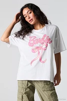 T-shirt de coupe garÃ§onne Ã  imprimÃ© Barbieâ¢ avec boucle