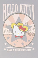 T-shirt de coupe garÃ§onne Ã  imprimÃ© Cowgirl Hello Kitty