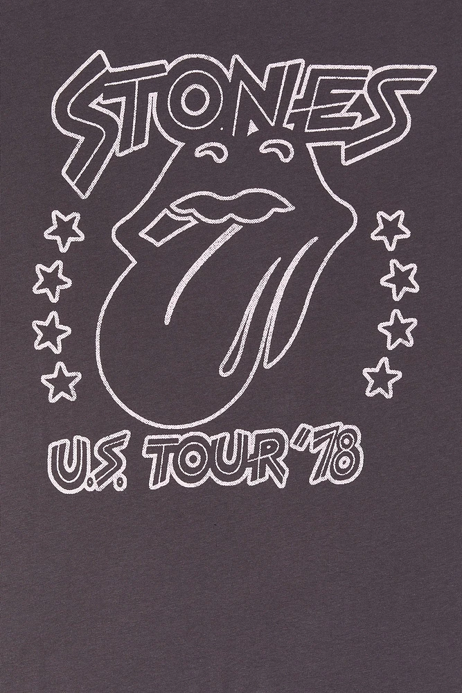 Rolling Stones US Tour Graphic Boyfriend T-Shirt