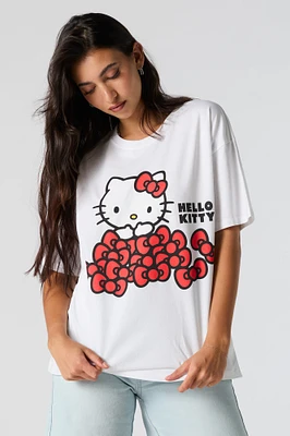 T-shirt de coupe garÃ§onne Ã  imprimÃ© Hello Kitty Bows