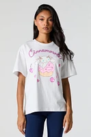 T-shirt de coupe garçonne à imprimé Cinnamoroll