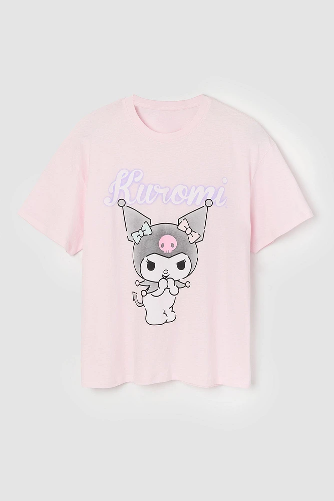 Kuromi Graphic Boyfriend T-Shirt