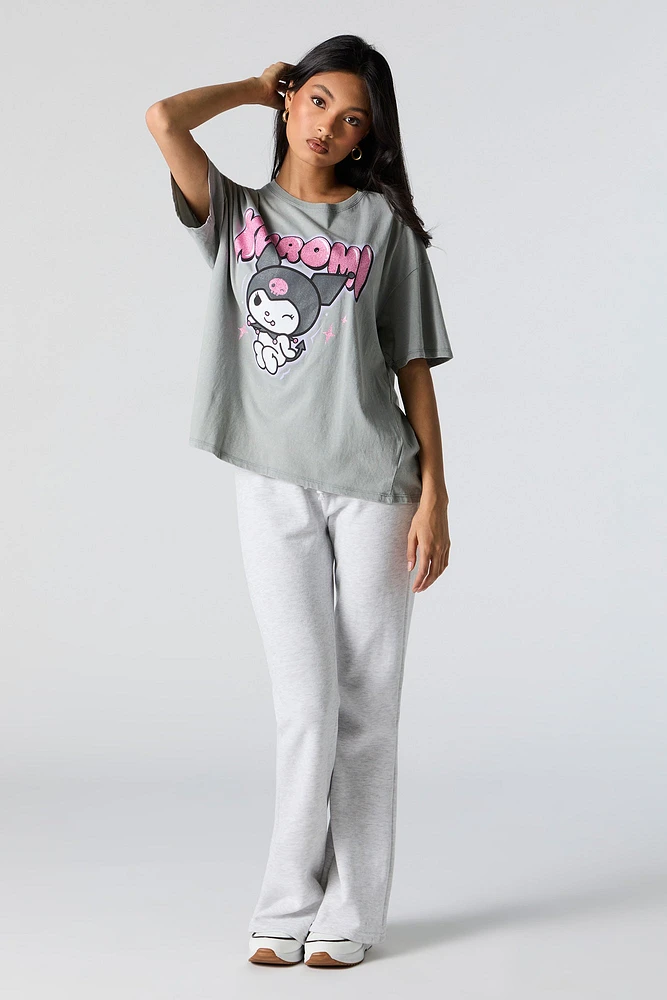 Kuromi Sparkles Graphic Boyfriend T-Shirt