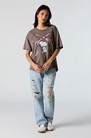 Snoopy Bow Graphic Boyfriend T-Shirt