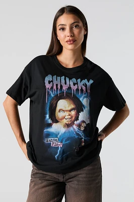 T-shirt de coupe garçonne à imprimé Chucky