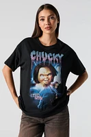 T-shirt de coupe garçonne à imprimé Chucky