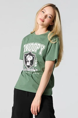 Snoopy University Graphic Boyfriend T-Shirt