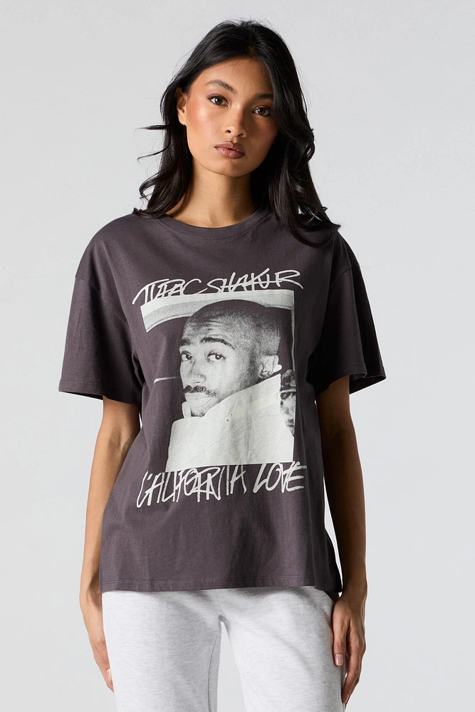 Tupac Shakur Graphic Boyfriend T-Shirt