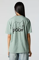 T-shirt de coupe garçonne à imprimé Nothing to Do Pooh