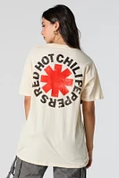 T-shirt de coupe garçonne à imprimé Red Hot Chili Peppers