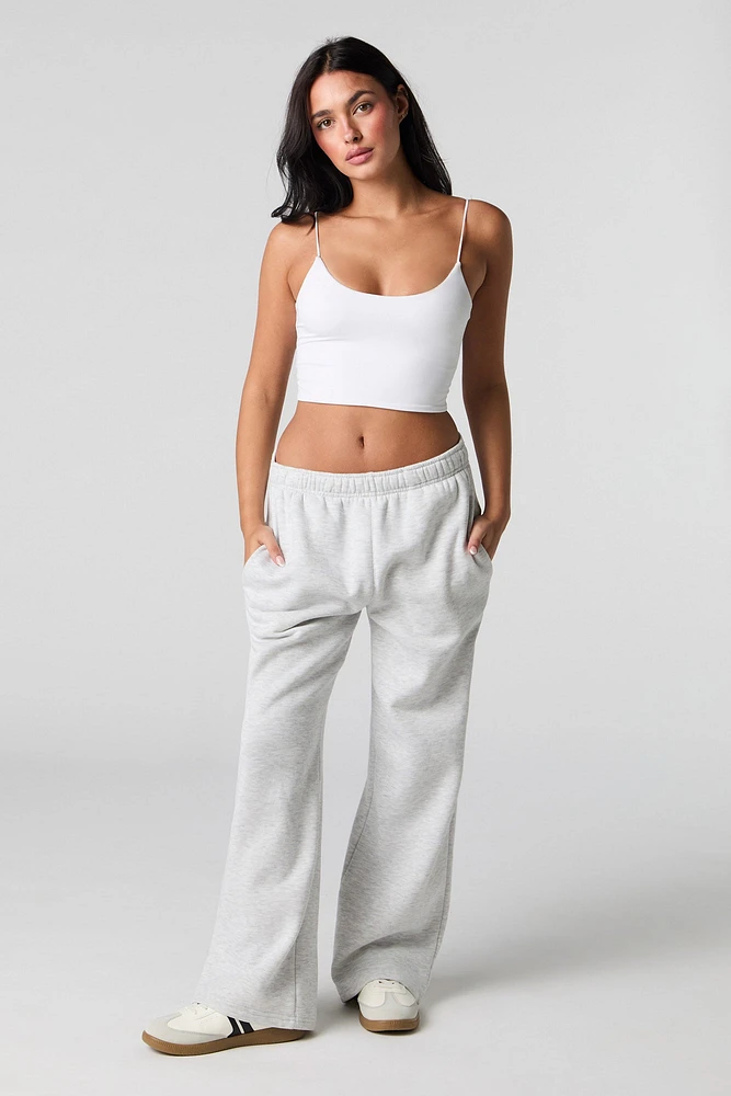 Camisole profilée courte à fines bretelles