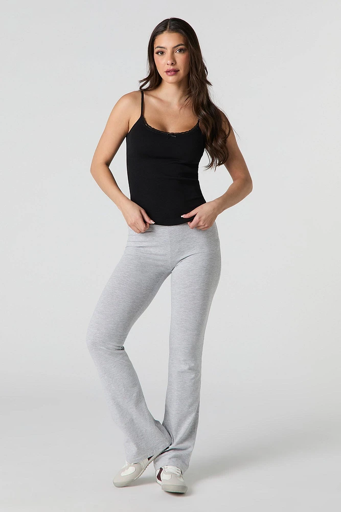 Classic Ribbed Lace Trim Cami