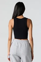 Seamless Ultra Scoop Neck Cropped Tank