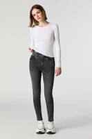 Miami Black Washed High Rise Skinny Jean