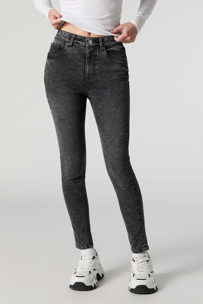 Miami Black Washed High Rise Skinny Jean