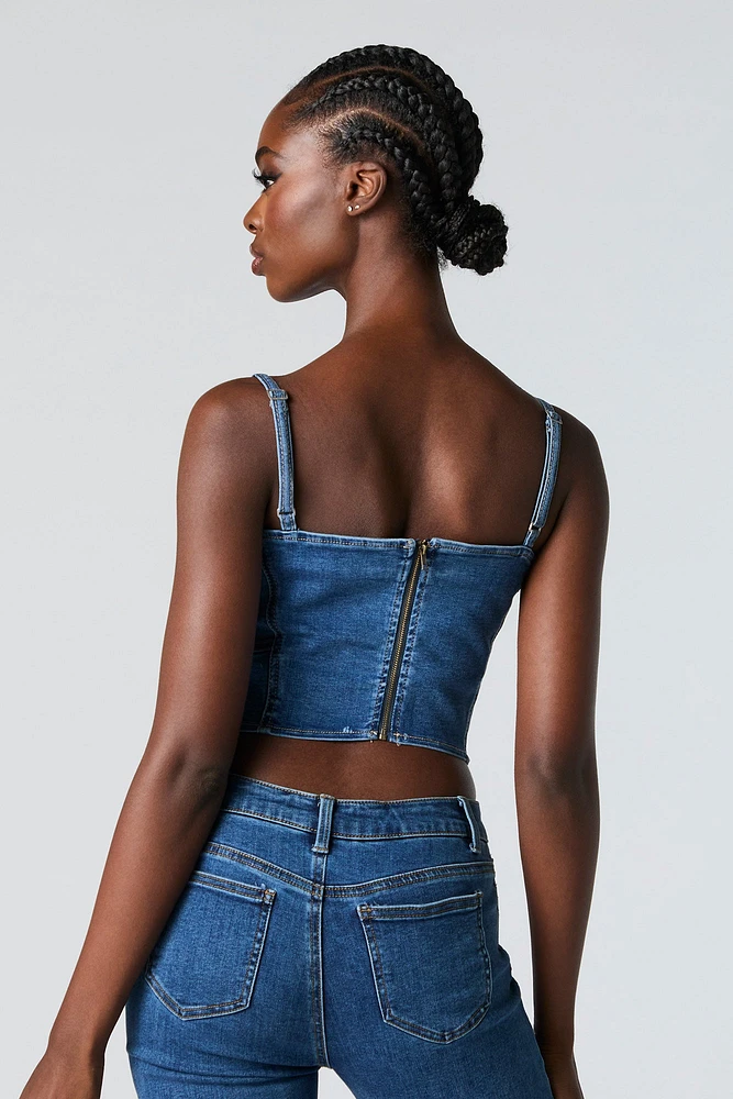 Denim Corset Tank