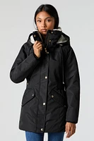 Faux Fur Lined Hooded Parka