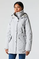 Parka Ã  capuchon doublÃ©e de similifourrure