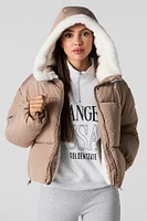 Faux Fur Lined Puffer Jacket