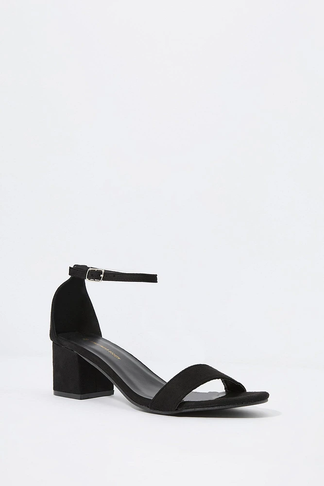 Open Toe Ankle Strap Heel