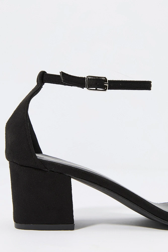 Open Toe Ankle Strap Heel