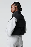 Cropped Puffer Vest