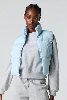 Cropped Puffer Vest