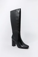 Knee High Square Toe Boots