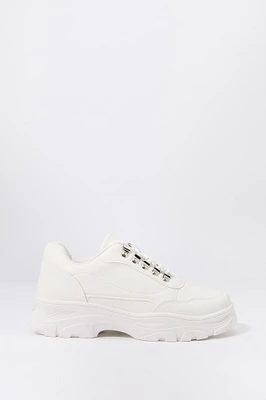 D-Ring Lace Up Chunky Sneaker