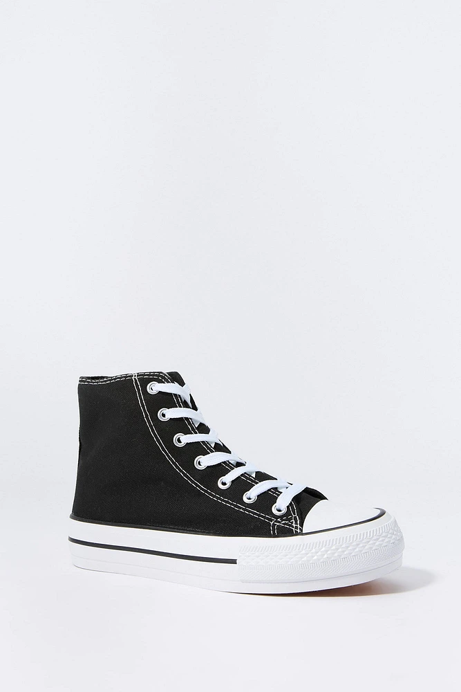 High Top Lace Up Sneaker